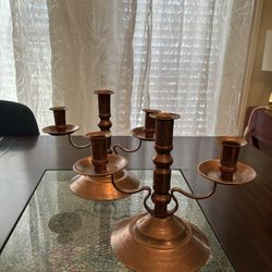 Copper Candle Holders