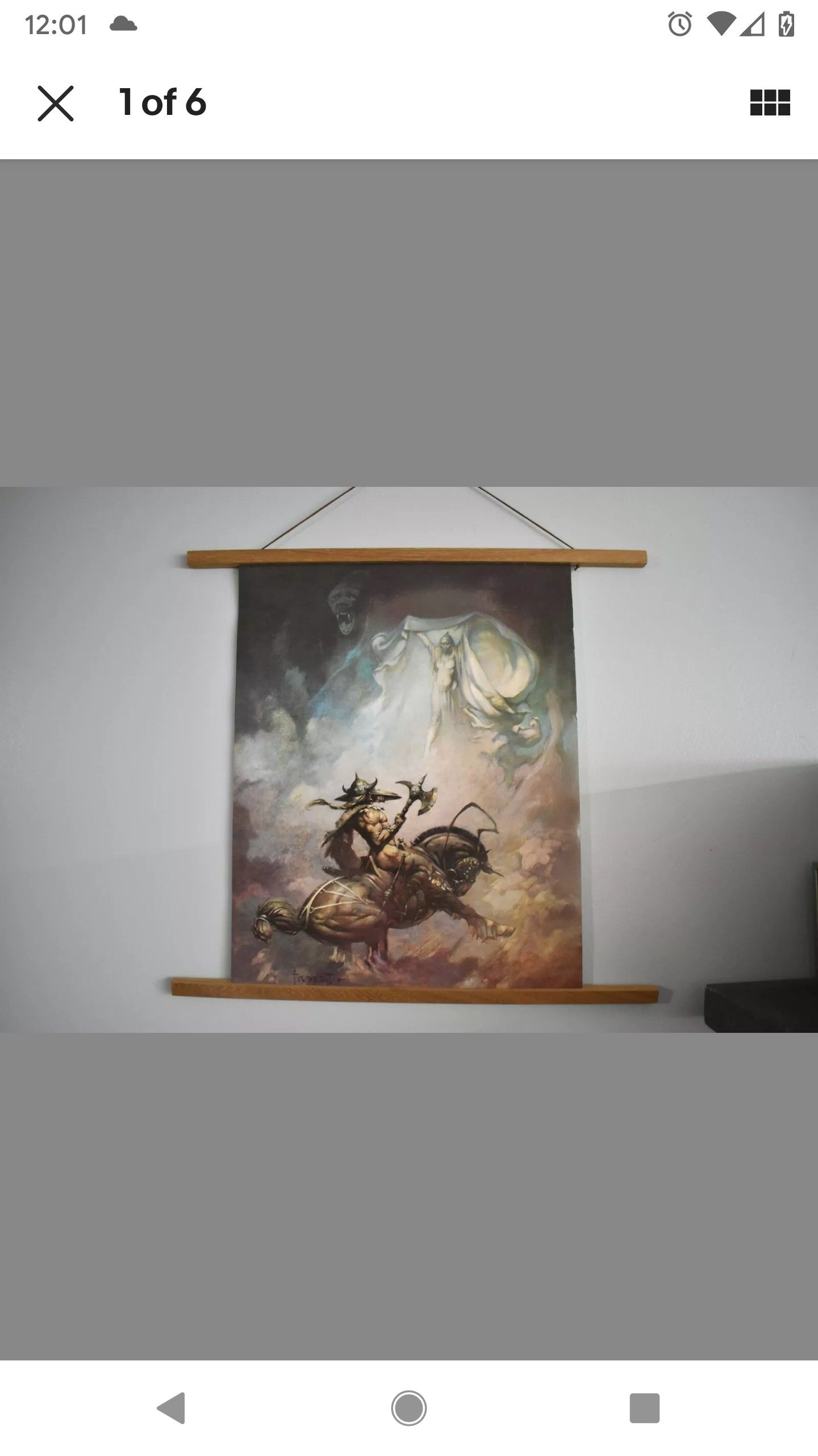 Vintage Original 1979 Fairfax Prints Apparition Frank Frazetta 17 X 23 Poster US