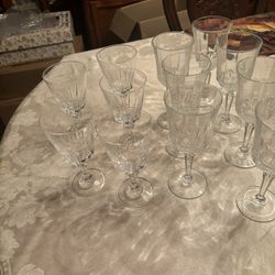 Beautiful Cristal Wine Glasses