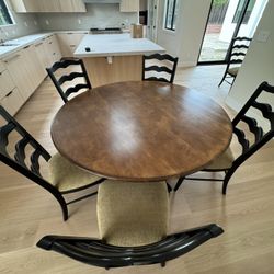 Ethan Allen Cooper Dinning Table With 8 Chairs