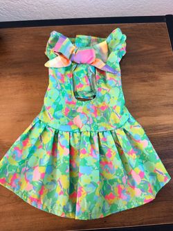 SMALL: Youly Dog Dress with bow