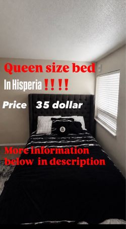 Queen bed frame — 35 dollers