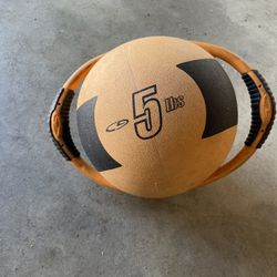 5 pound Weight Ball with handles for $15