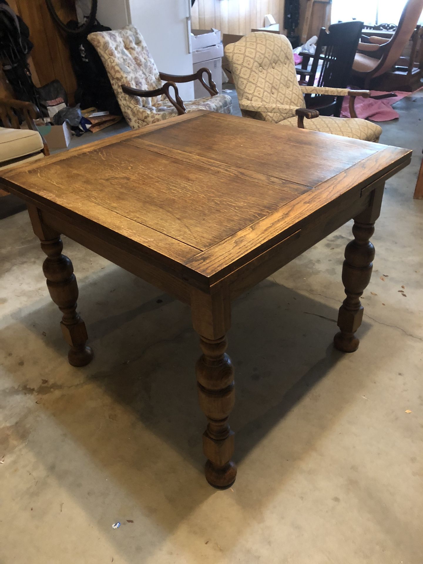 Antique Draw Leaf Pub Table