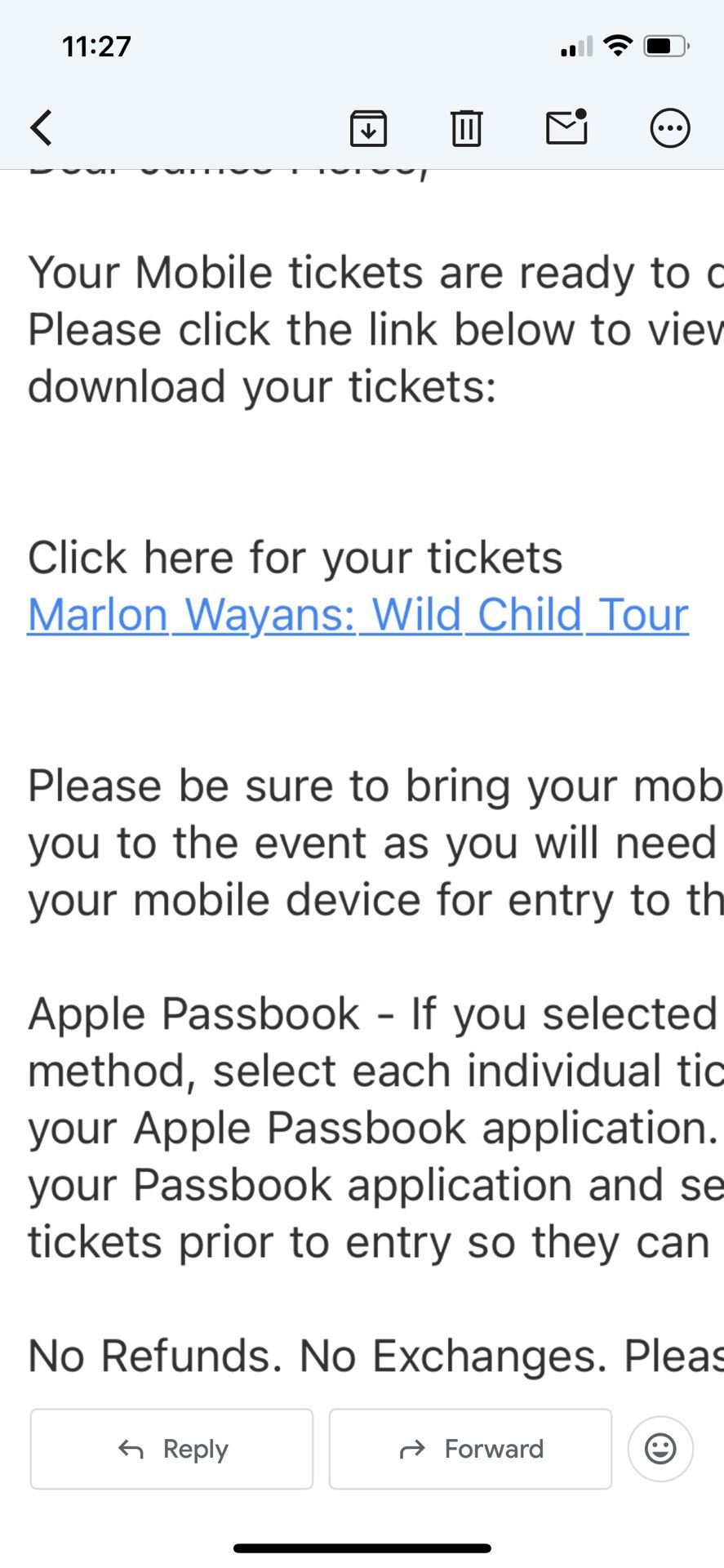 2 Tickets To Marlyn Wayans May 3rd 8 Pm