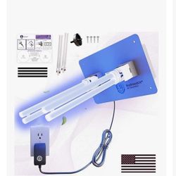 BioShieldUV® HVAC UV Light Air Purifier Whole House Dual UV UVC Light in Duct for HVAC Duct Filter, 18 Watts 4 Bulbs 110V Lamp - UVC Light for HVAC AC
