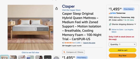 Casper mattress