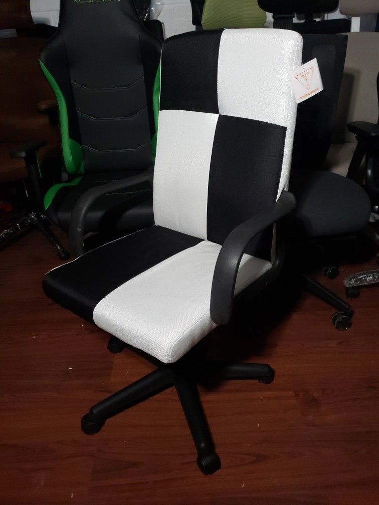 New Givenusmyf Office Chair W/ Wheels Arm, Comfortable Fine Linen Computer Desk Chair W/ Breathable Sponge Mats, Adjustable Hight Rolling Swivel Home