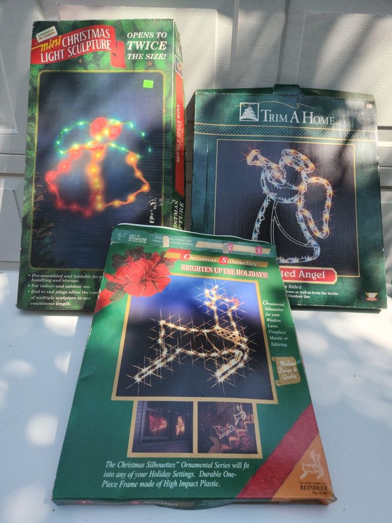 Vtg Christmas Light Up MR CHRISTMAS And 2 Others