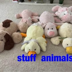 Stuff  animals  -  $10  each