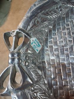 Large Heavy Aluminum Platter