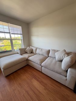Living Spaces Zone 124” Modular Sectional