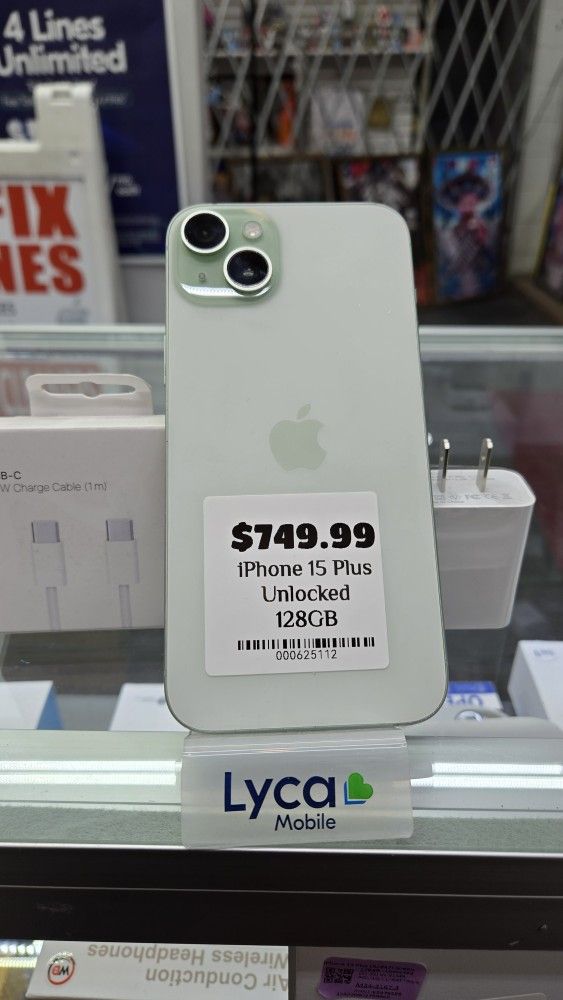 iPhone 15 PLUS Unlocked 128GB