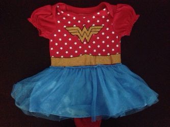 Wonder Woman tutu onesie