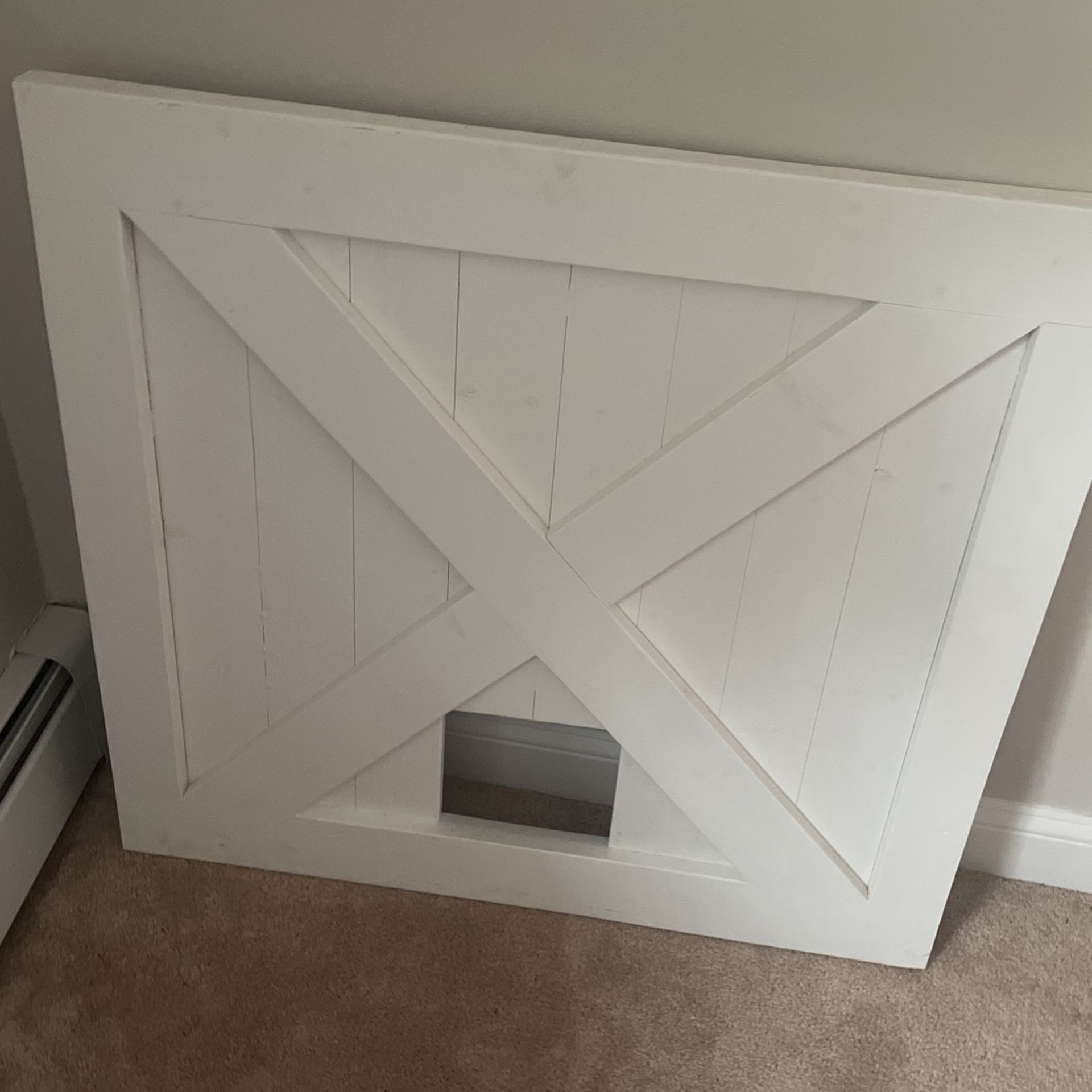 Custom Made Door With Cat hole
