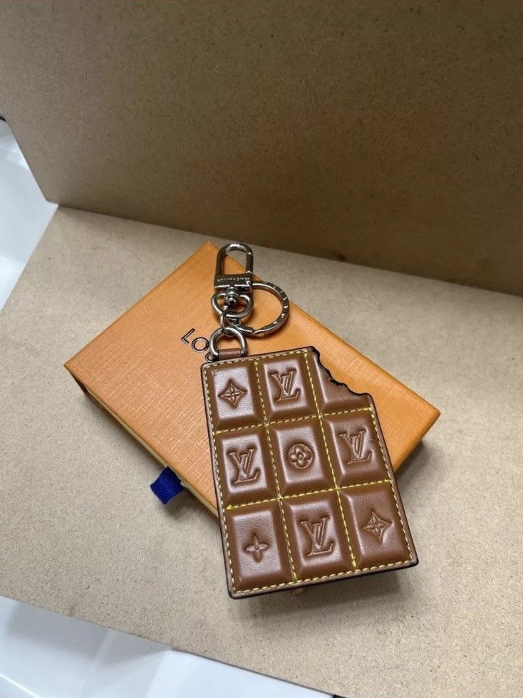 Louis Vuitton Chocolate Bar Figurine Key Holder & Bag Charm