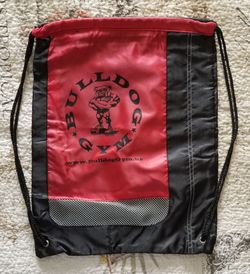 Bulldog Gym Drawstring Gym Bag Backpack. New.