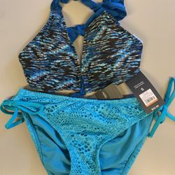 Mossimo Bikini 👙 set Size Small S  - Blue