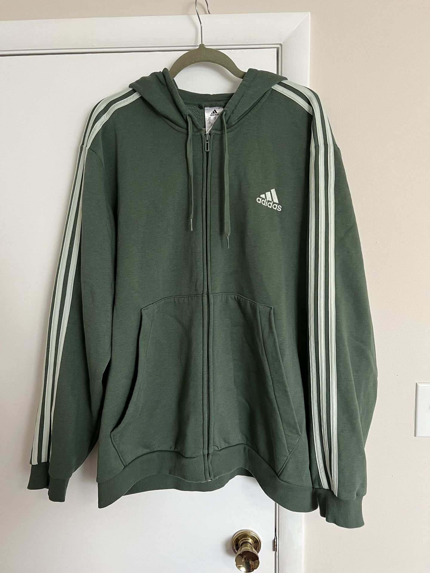 Adidas Essentials Zip Up Hoodie Mens XXL