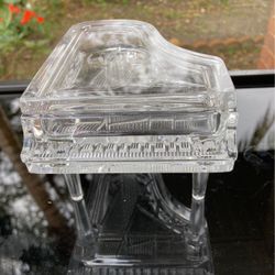 French Crystal Piano With Lid