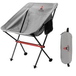 Ultra Light Camp Chair All Aluminum Frame Backpack Hiking Packable Rei Big Agnes Nemo Stargazer Mica Basin Cliq MSR Gsi King Coleman Folding 1.2 Lbs