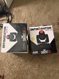 2 Chauvet DJ Intimidator Spot 110 Lightweight LED Moving Head firm on price