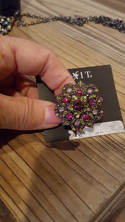 Stone stretch ring. New