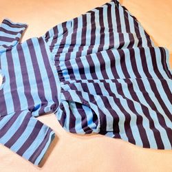 Hanna Anderson Girl’s Dress Blue Striped Size 5 