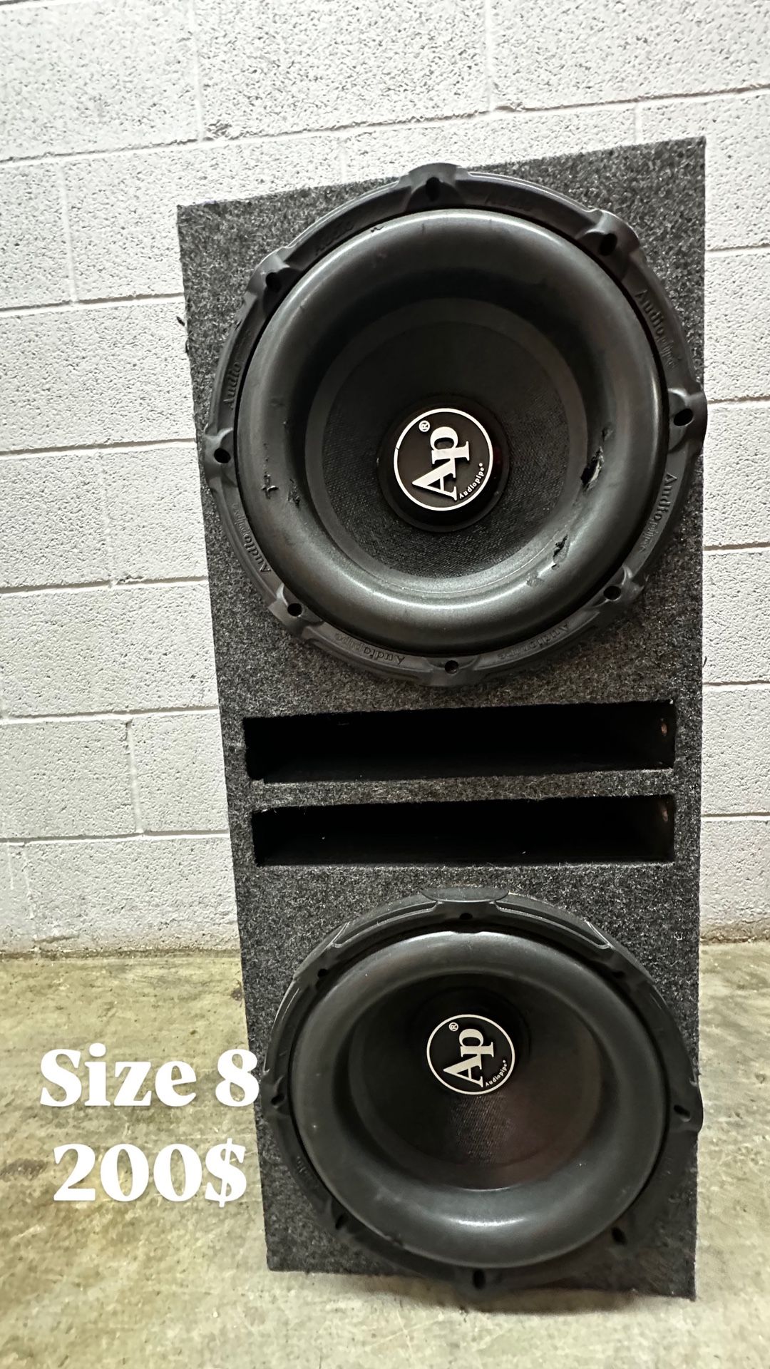 Size 8in Audio Pipe Bass