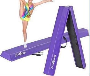 New 6ft Folding Balance Beam Folding Gymnastic Beam Extra Firm Foam Anti-Slip Bottom Floor Equip