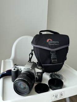 Canon EOS Rebel G 35mm Film SLR Camera with 28-105mm Lens, Bag