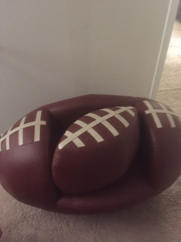 Leather football couch