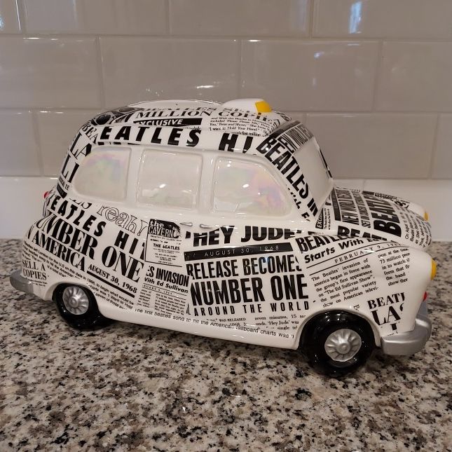 The Beatles Newspaper Taxi Limited Edition Cookie Jar - Released