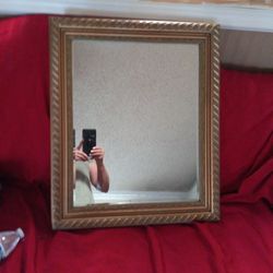 Nice Gold Frame Beveled Mirror 3 Ft Wide 30 In Tall Very Nice Old Mirror I'm Throwing In A Smaller Mirror With The Price