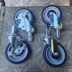 5" Swivel Caster Set With Step Lock
