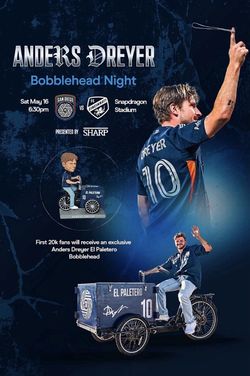 Anders Dreyer SDFC "El Paletero" Bobblehead
