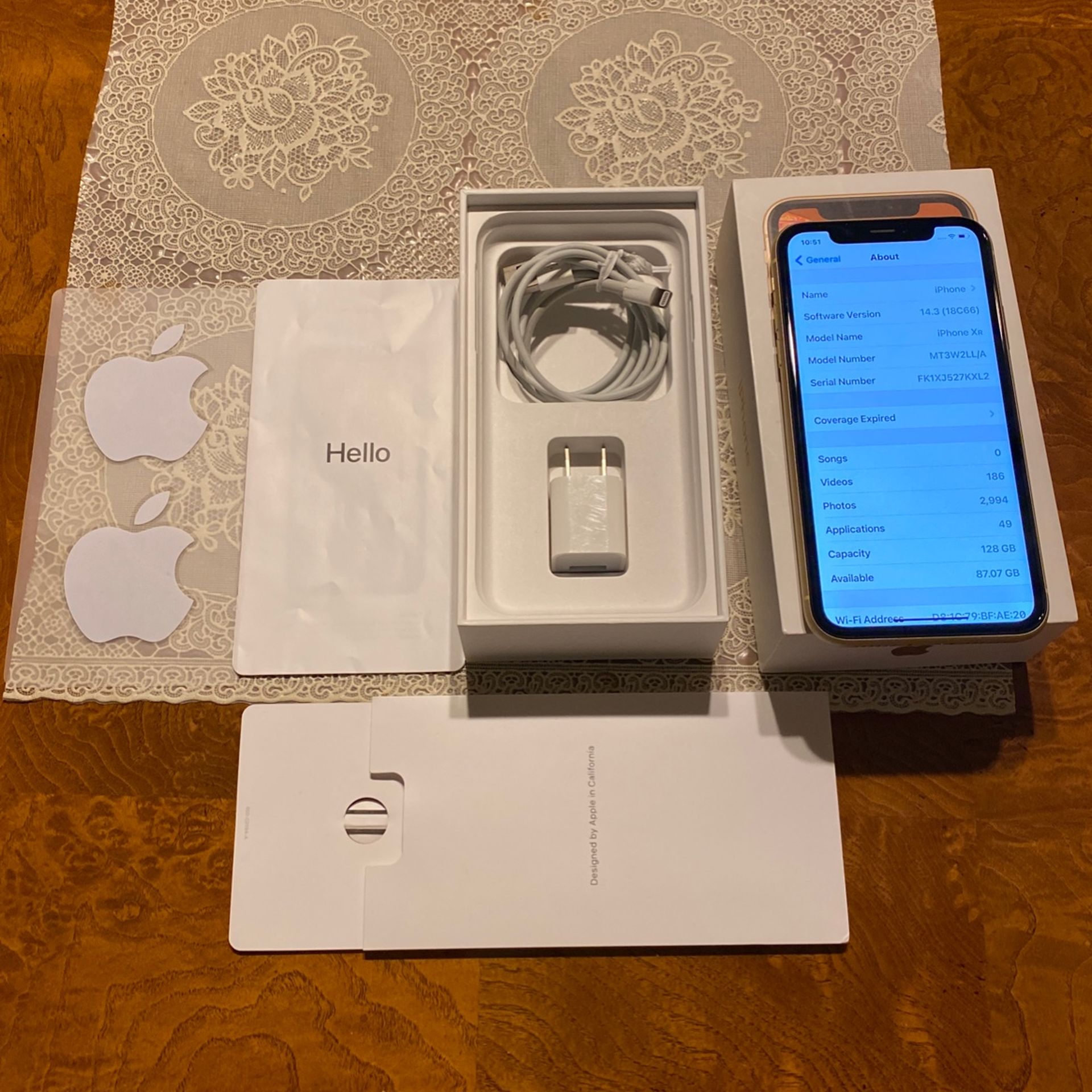 Apple Iphone RX 128 GB T-Mobil /yellow excellent