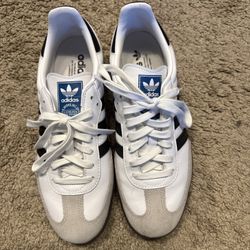 Adidas Women's Samba Size 10 OG Leather Shoes 'White/Black/Gum'
