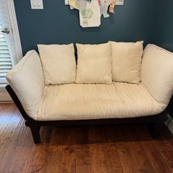 Futon Bed With Pillows As Shown 