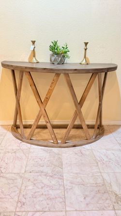 Modern Rustic Wooden Console Table