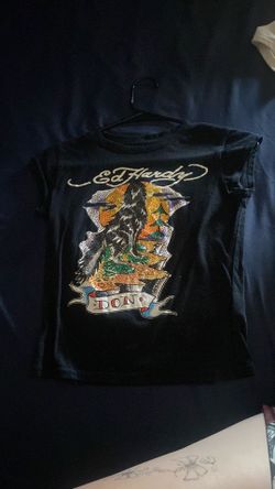 S black Ed Hardy shirt