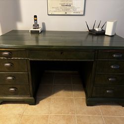 Desk : Bankers Desk by Shelbyville Desk Co. LOCAL PICKUP ONLY in Falmouth, Massachusetts 