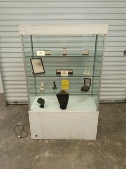 Store case with light.