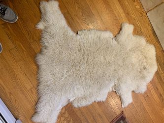 Natural Sheepskin Rug Ivory White