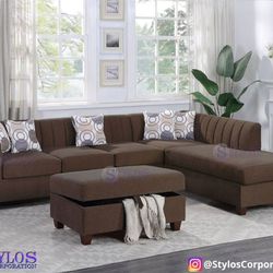  New Sectional W/Ottoman Included 