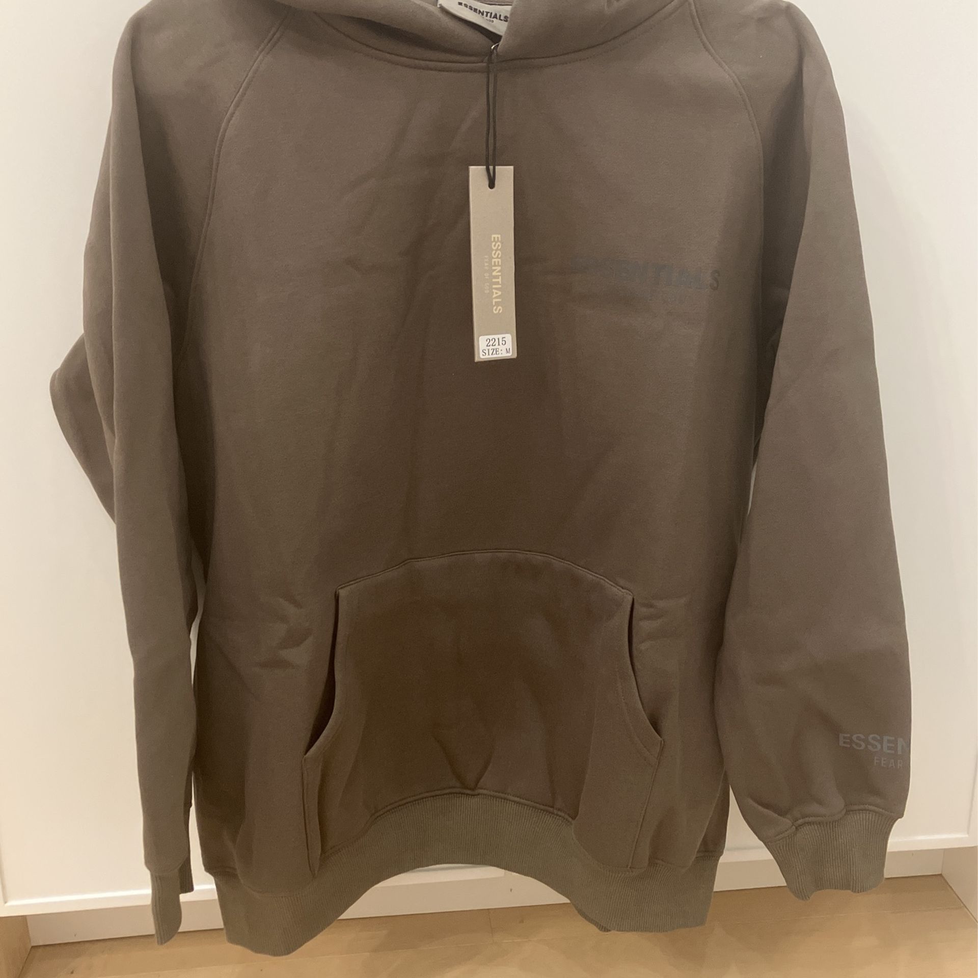 Olive Green Essentials Hoodie Size-Medium