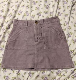American Eagle Outfitters Mauve Corduroy A-Line Skirt