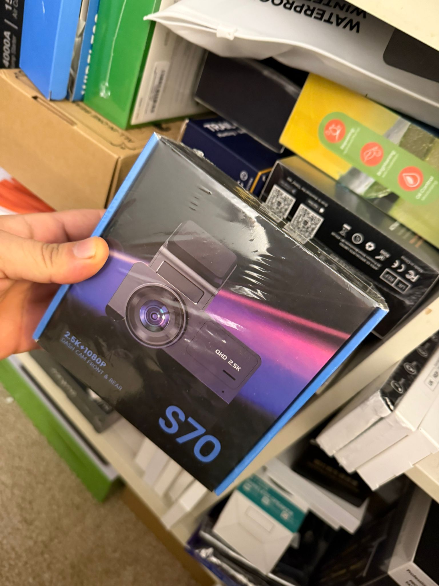 2.5K+1080P Dual Dash Cam Front and Rear,Car Dash Camera for Cars,Car Camera 170° Wide,Dashcam with Night Vision,Mini Dashcams with WDR,24H Parking Mod