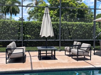 Outdoor Patio Seating Set with Coffee Table