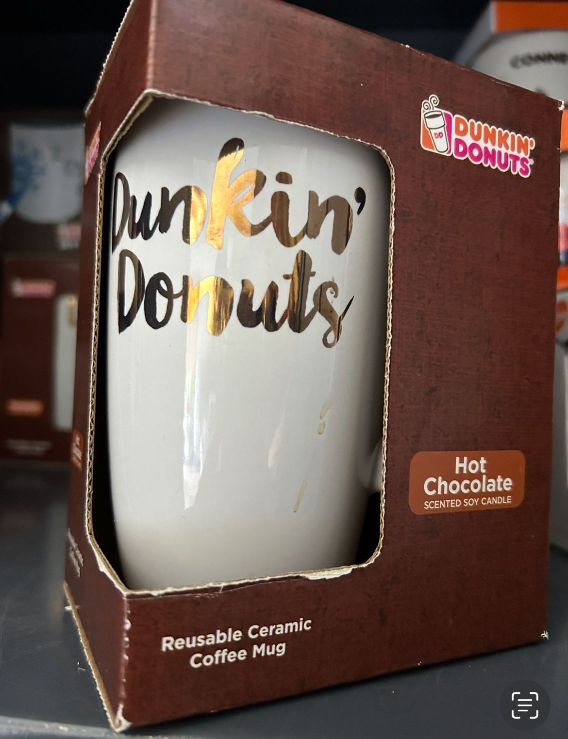 Dunkin Donuts Hot chocolate Candle Mug